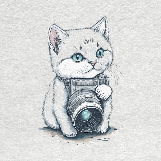 Photographer Cat by Maria Murtaza